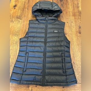 Roots 1973 Packable Down Vest with removable Hoodie size medium